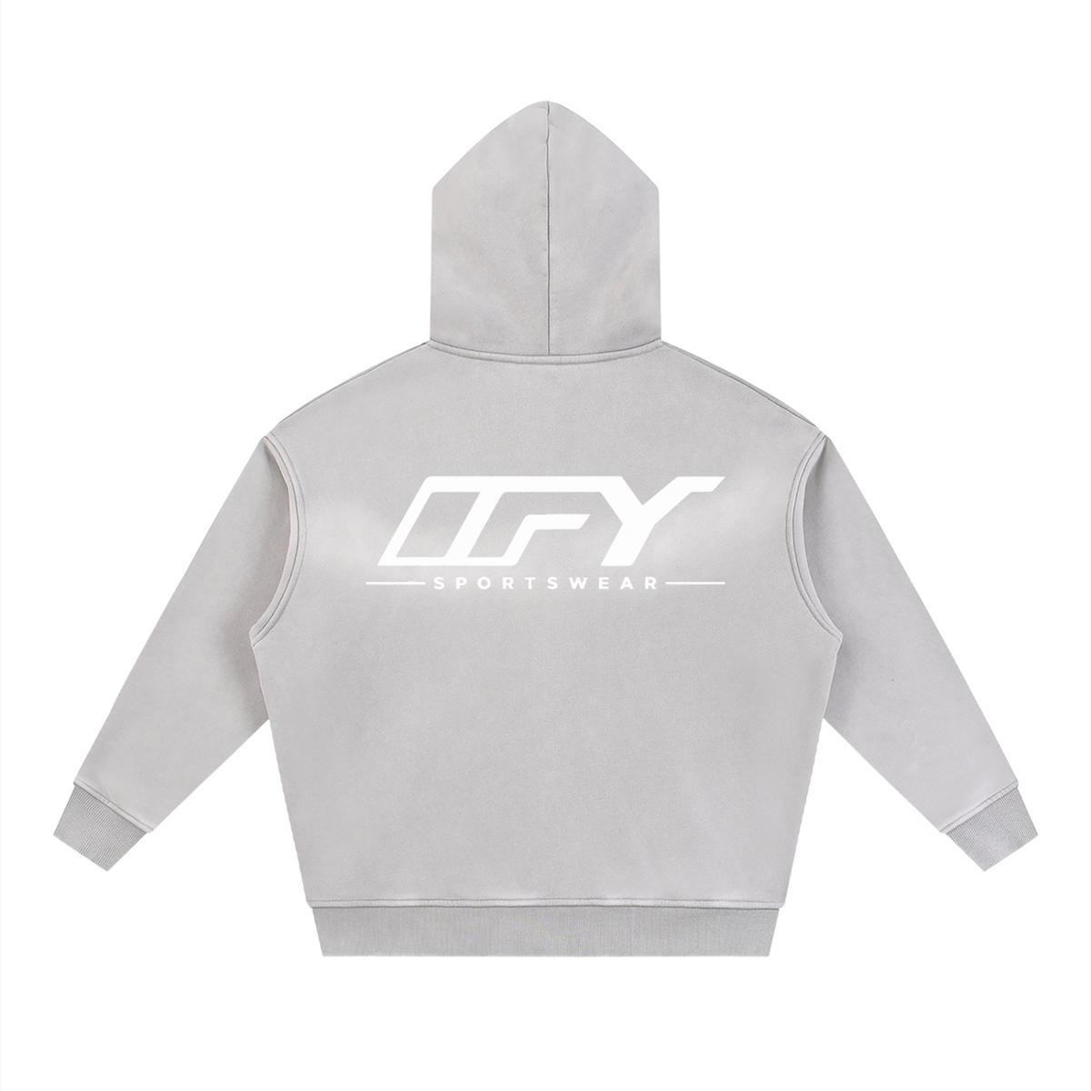 Sunfade Two-way Zipper Boxy Fleece Hoodie