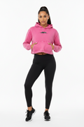 Elevate Your Everyday Look with Our Women's Mineral Washed Crop Hoodie