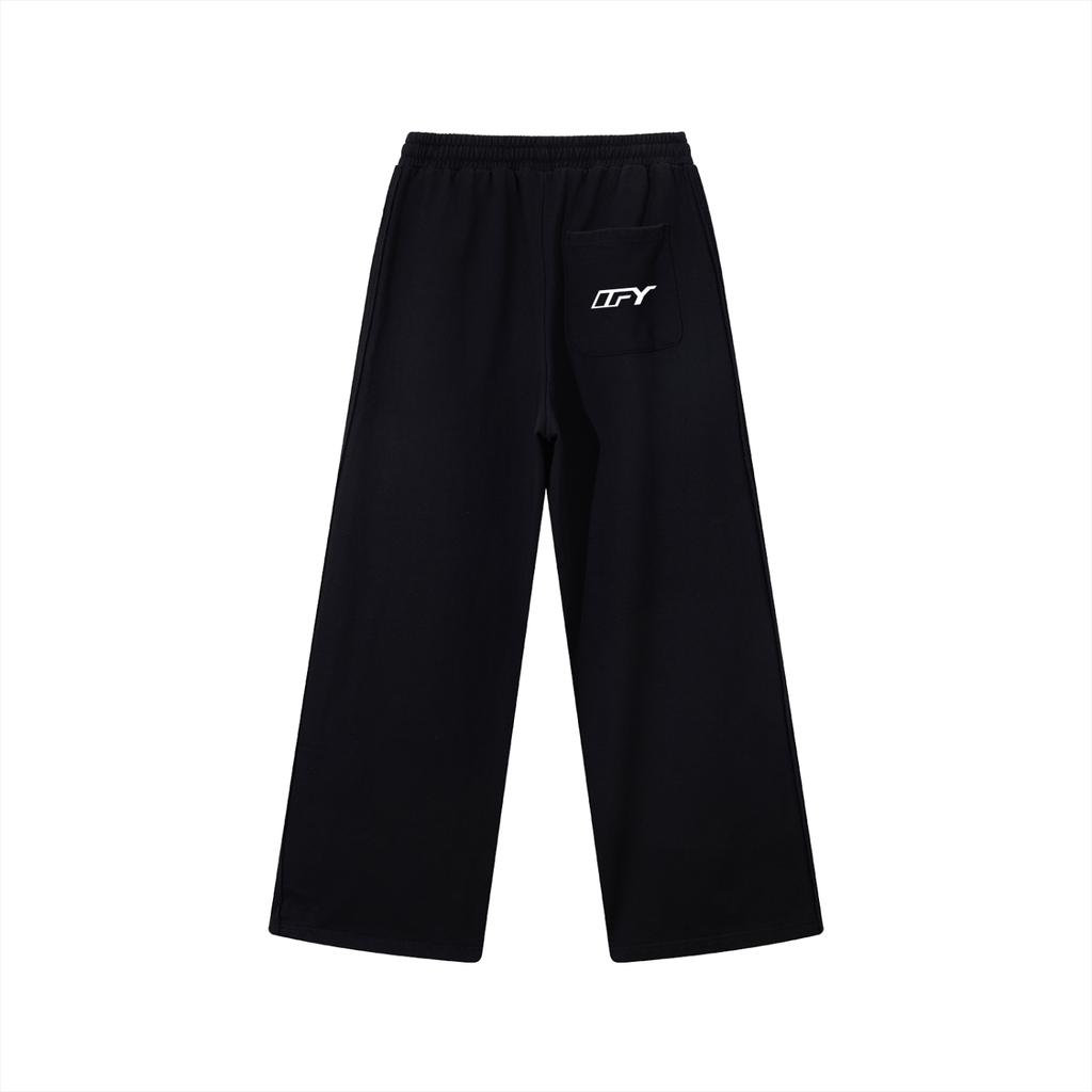 Contrast Tape Straight-Leg Sweatpants