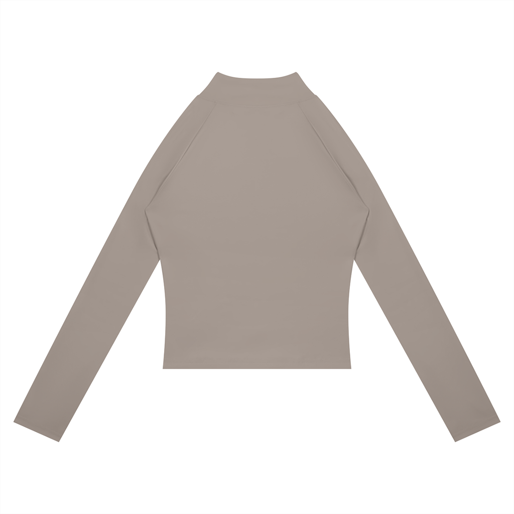 Panelled Cropped Full-Zip Yoga Jacket
