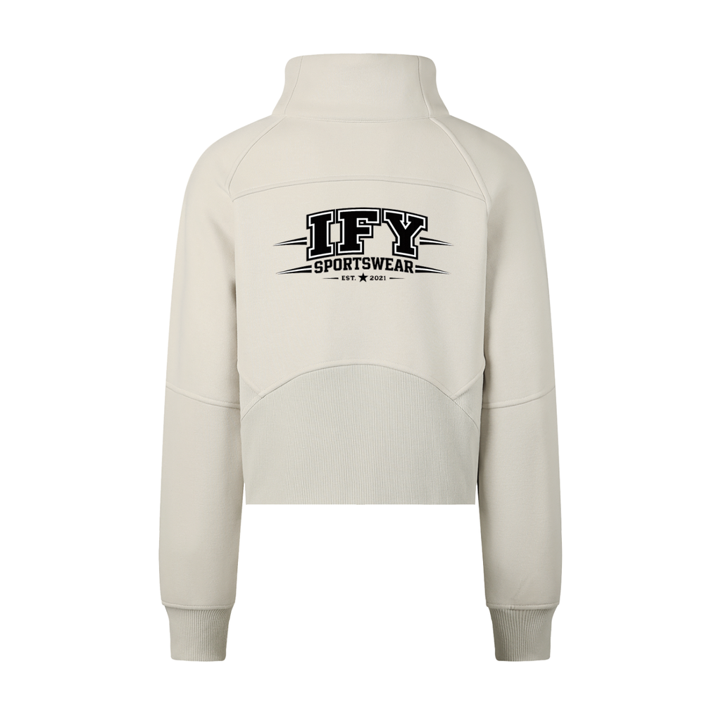 Cropped Half-Zip Sweatshirt – Your Go-To for Comfort and Style