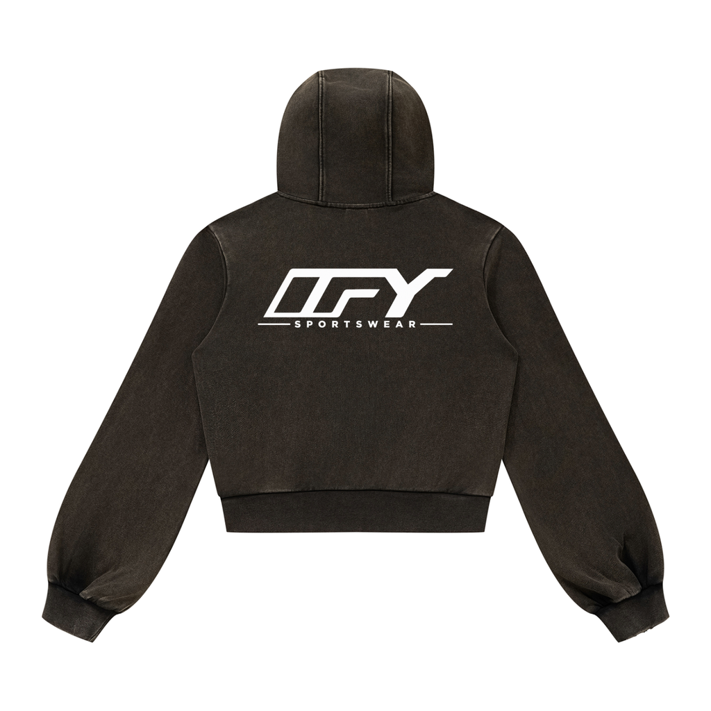 Women’s Vintage Wash Full Zip Hoodie