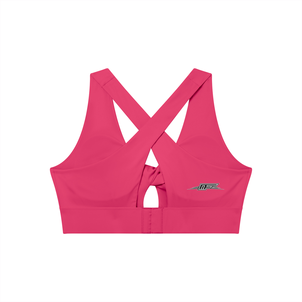 Elevate Your Workout with Our Women's Twist Front Sports Bra