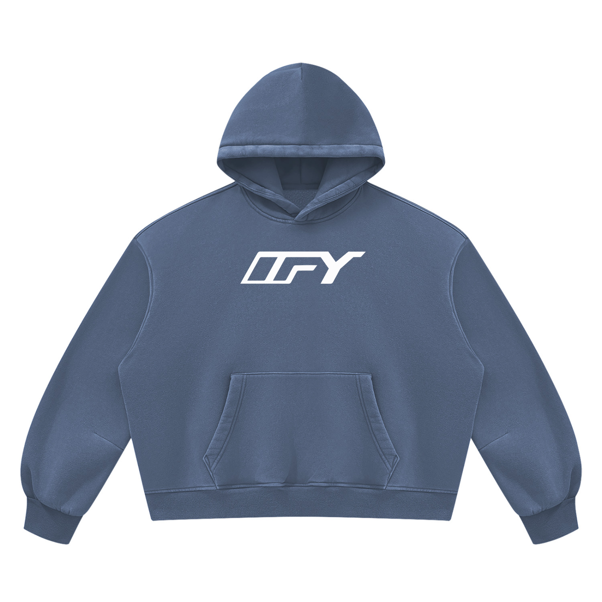 Unisex Vintage Wash Boxy Fleece Hoodie