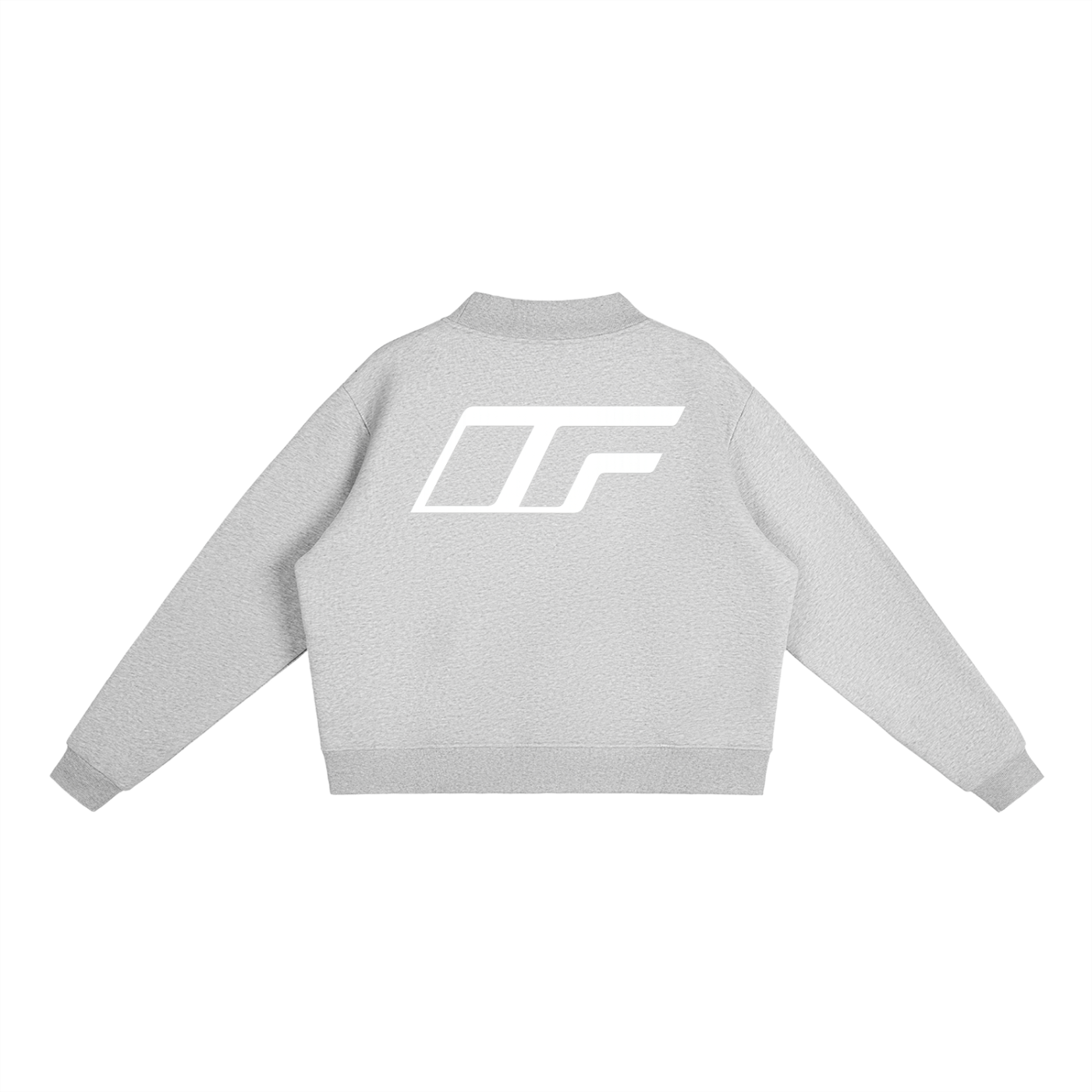 Essential Fleece Mock-Neck Crew Sweatshirt