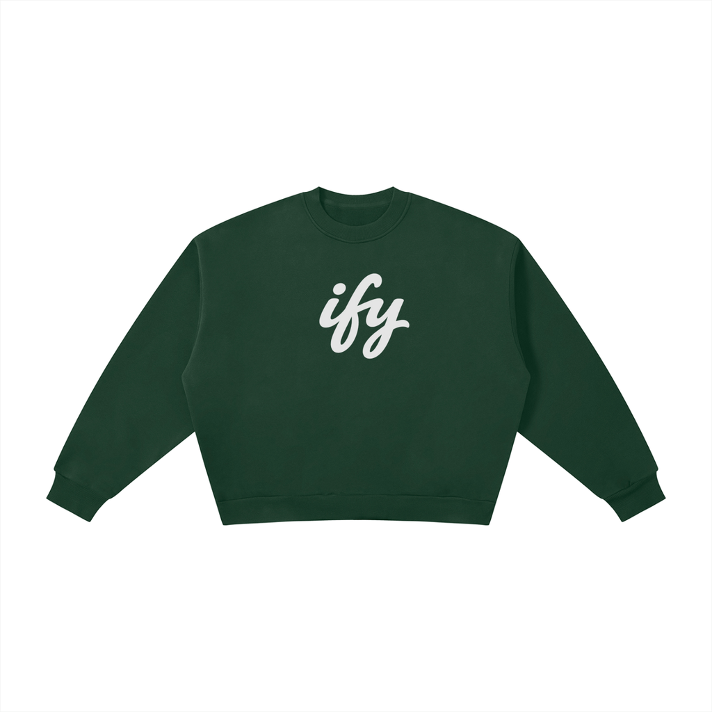 Boxy Fleece Crewneck Sweatshirt