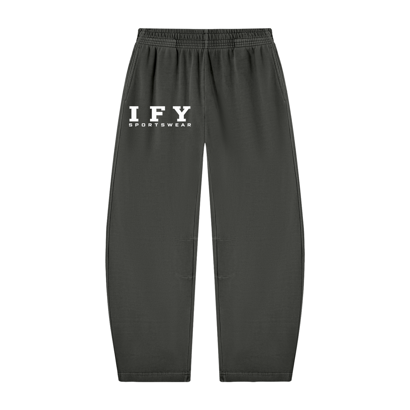 Unisex Vintage Washed Barrel Leg Sweatpants