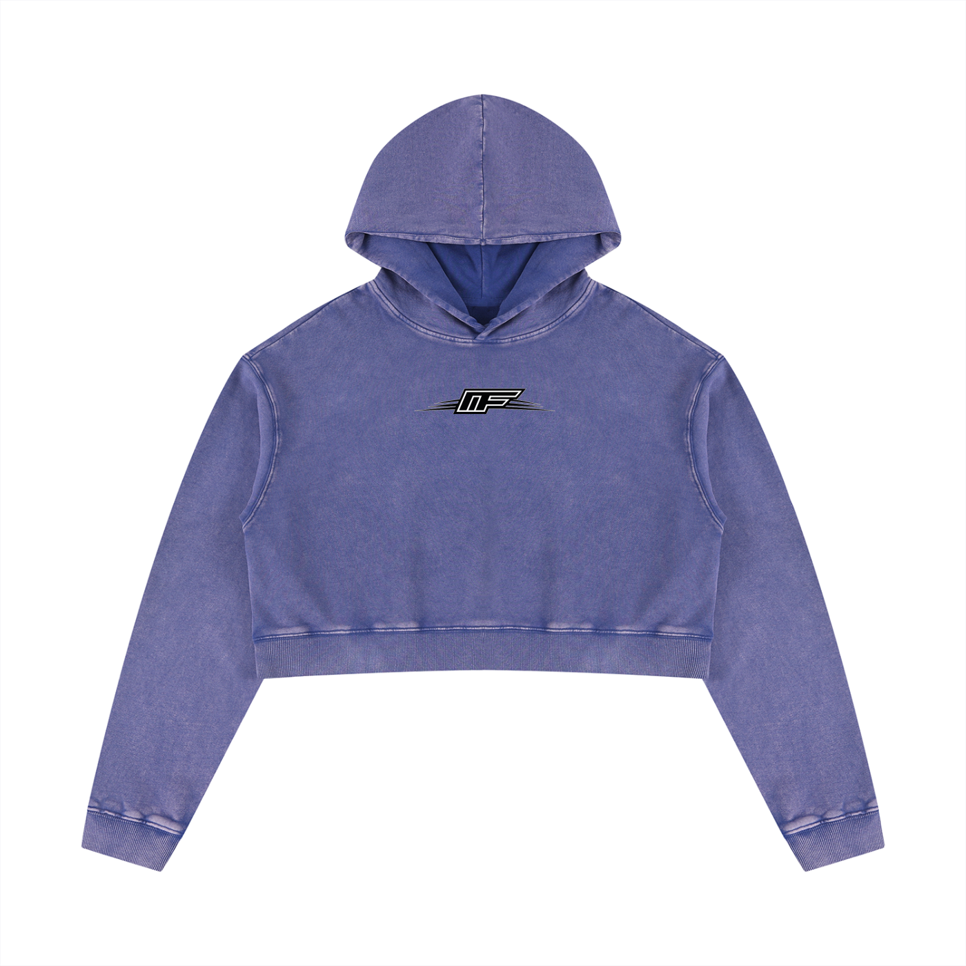 Elevate Your Everyday Look with Our Women's Mineral Washed Crop Hoodie