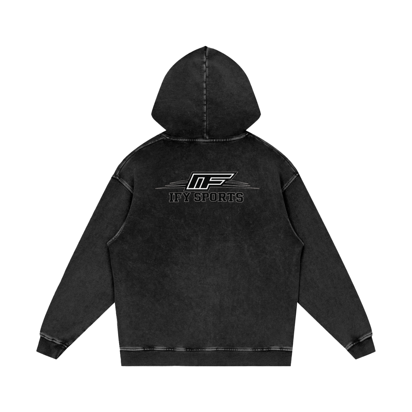 Snow Washed Loose Cotton Hoodie