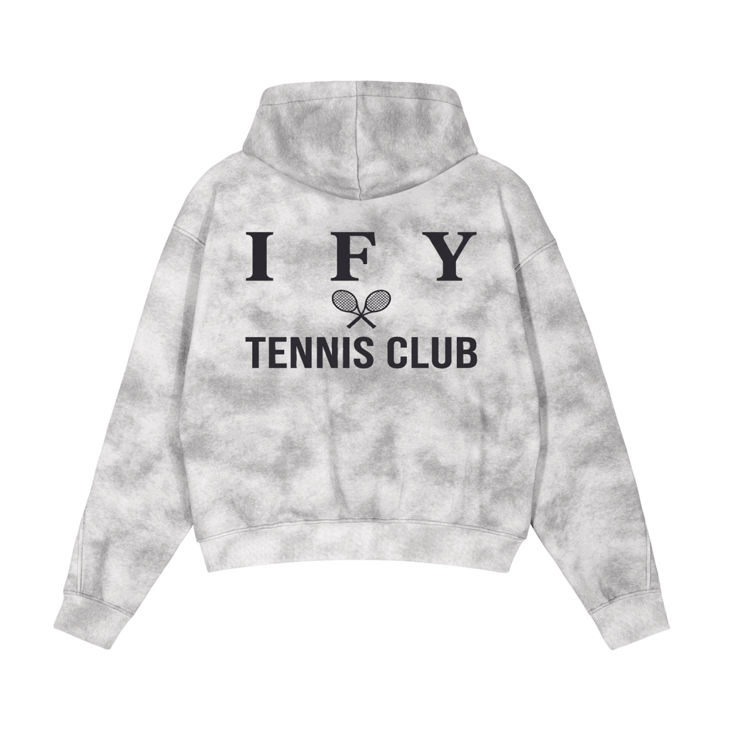 Dirty Wash Zip-Up Fleece Hoodie