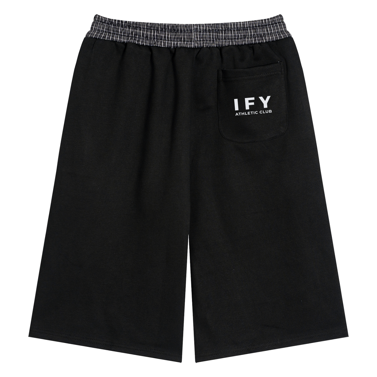 Plaid Waistband Shorts