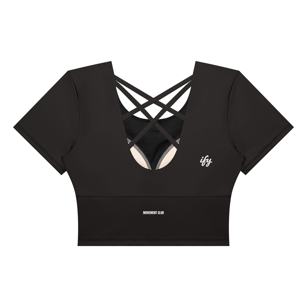 Short-Sleeve Yoga Crop T-Shirt