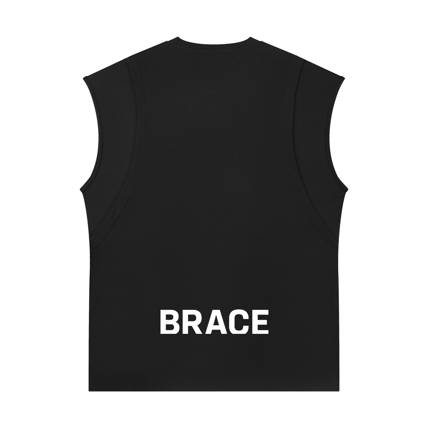 BRACE Spliced Panel Sleeveless Muscle T-Shirt