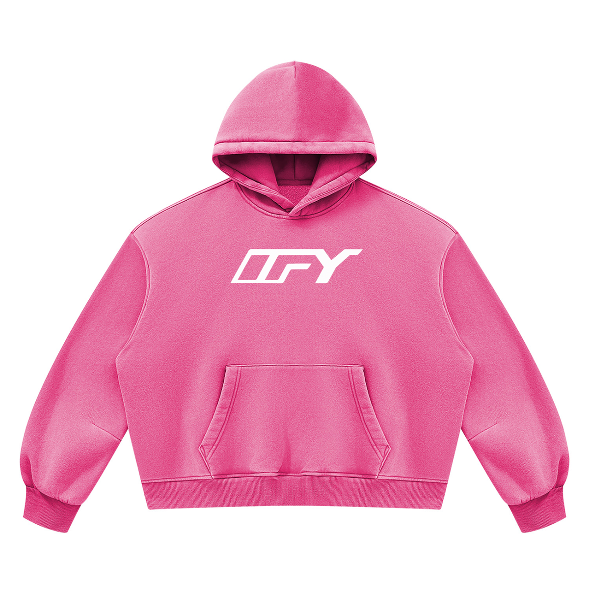 Unisex Vintage Wash Boxy Fleece Hoodie