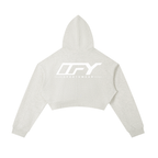 Essential Cropped Zip-Up Hoodie