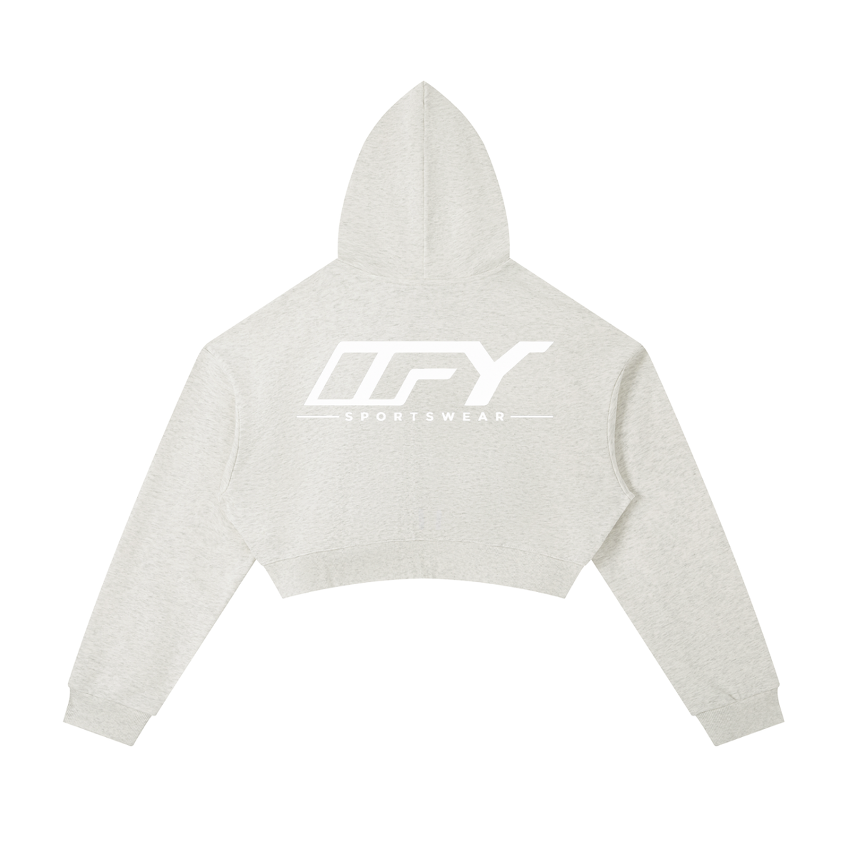 Essential Cropped Zip-Up Hoodie