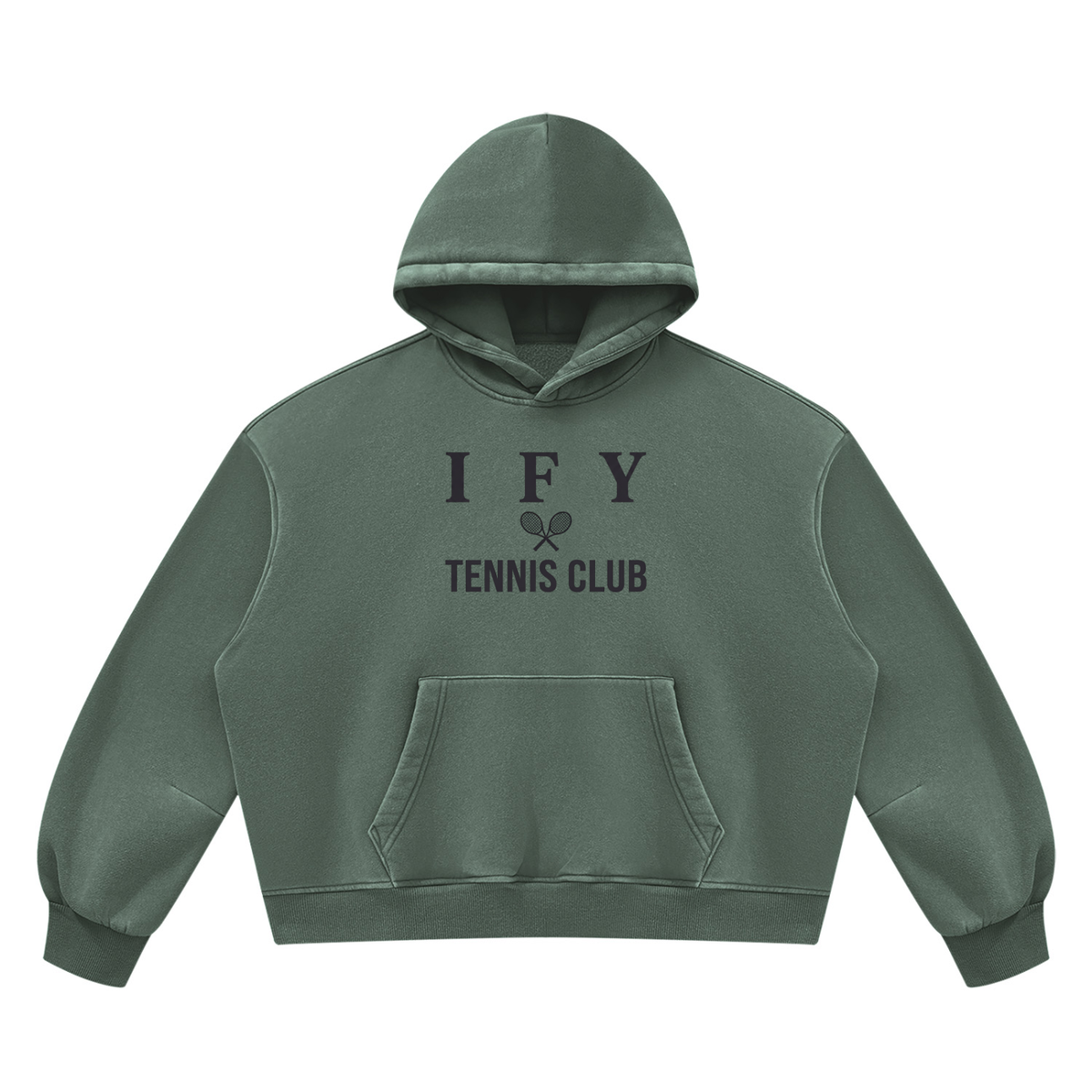 Vintage Wash Boxy Fleece Hoodie