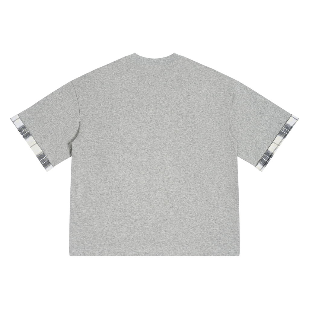 Plaid Panelled T-Shirt