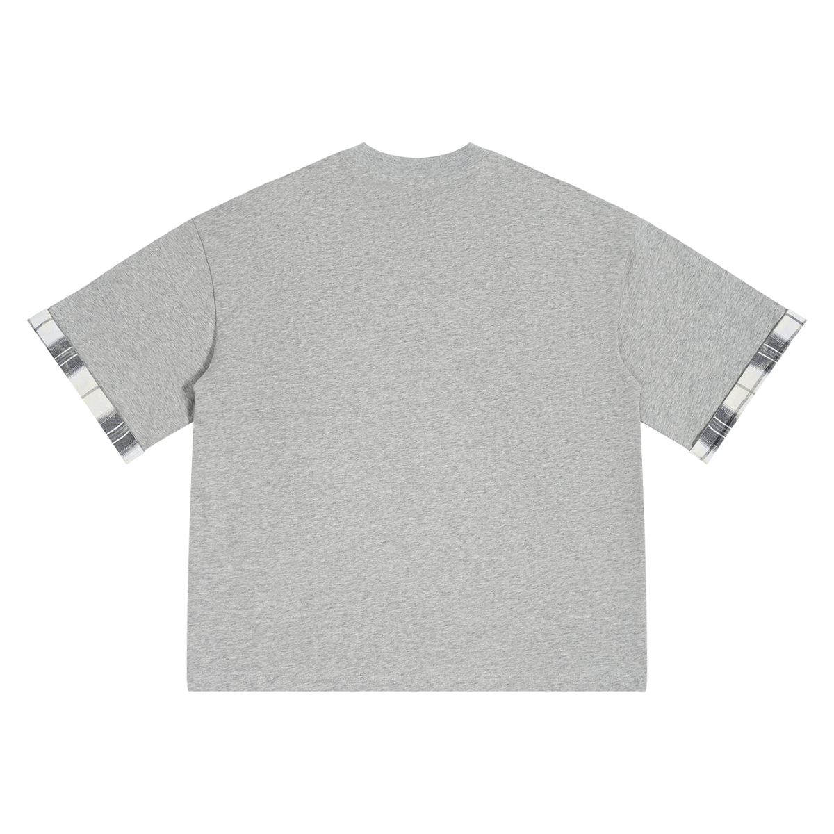 Plaid Panelled T-Shirt