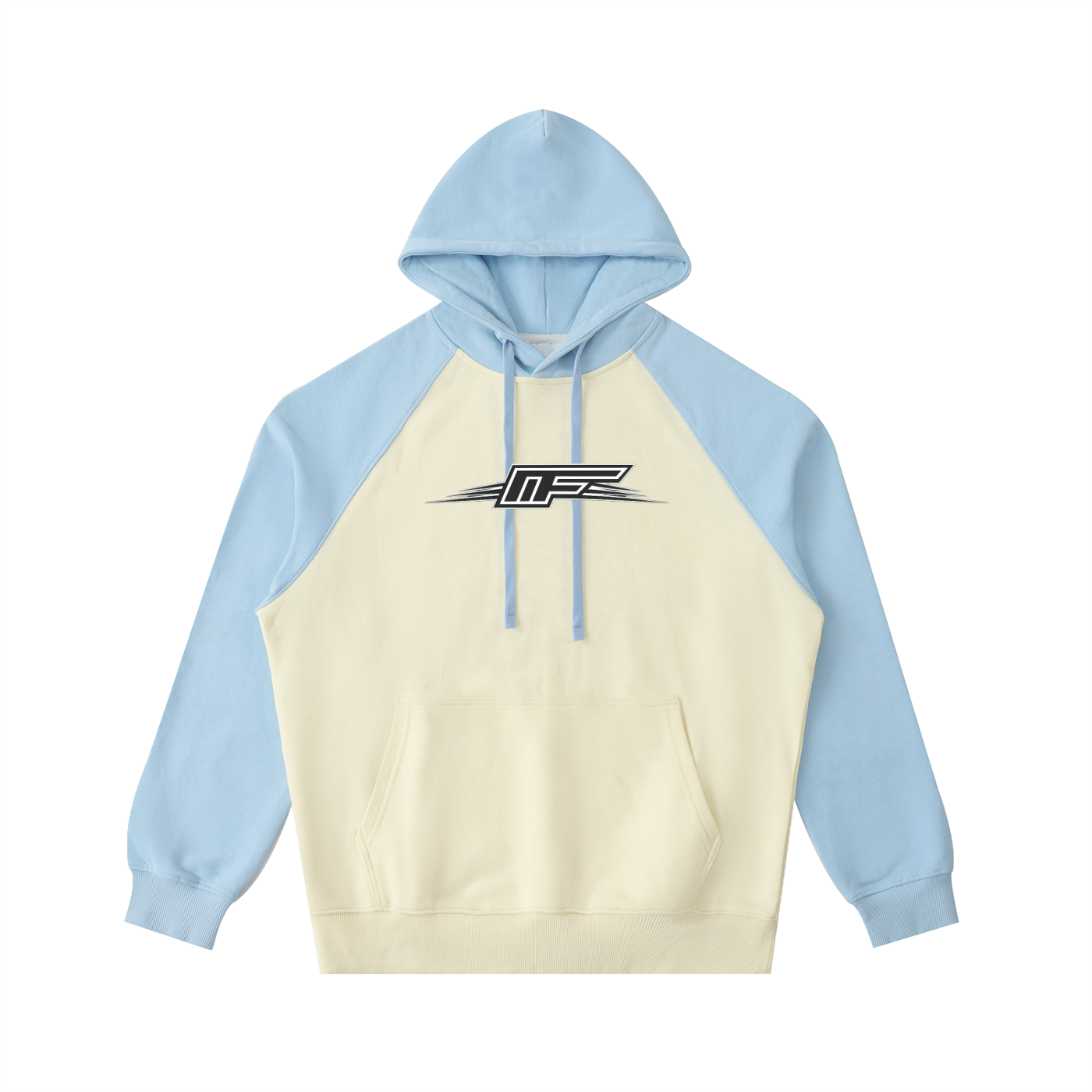 Color-Block Raglan Sleeve Hoodie