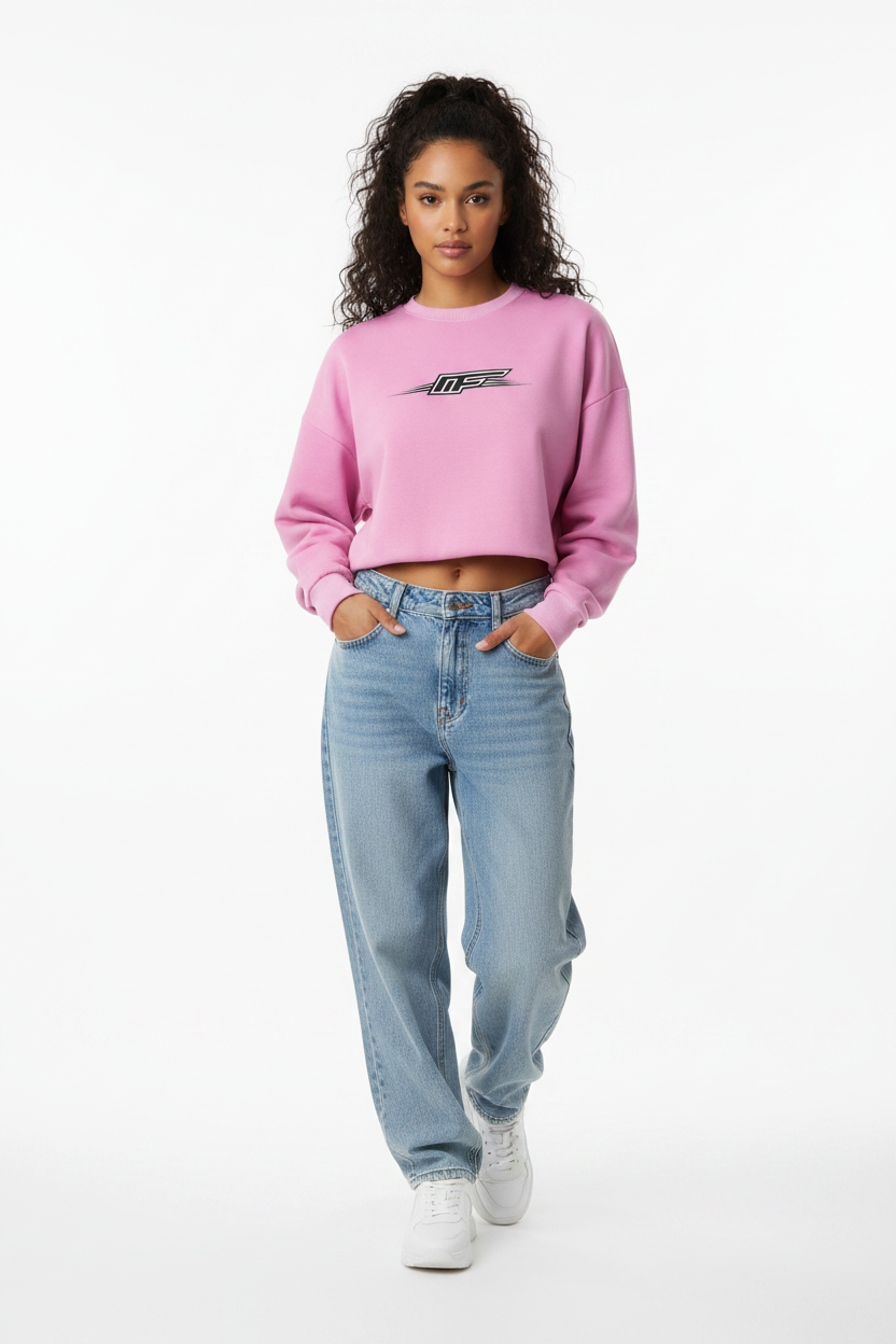 Vintage Washed Cropped Sweatshirt - Effortless Style for Any Occasion