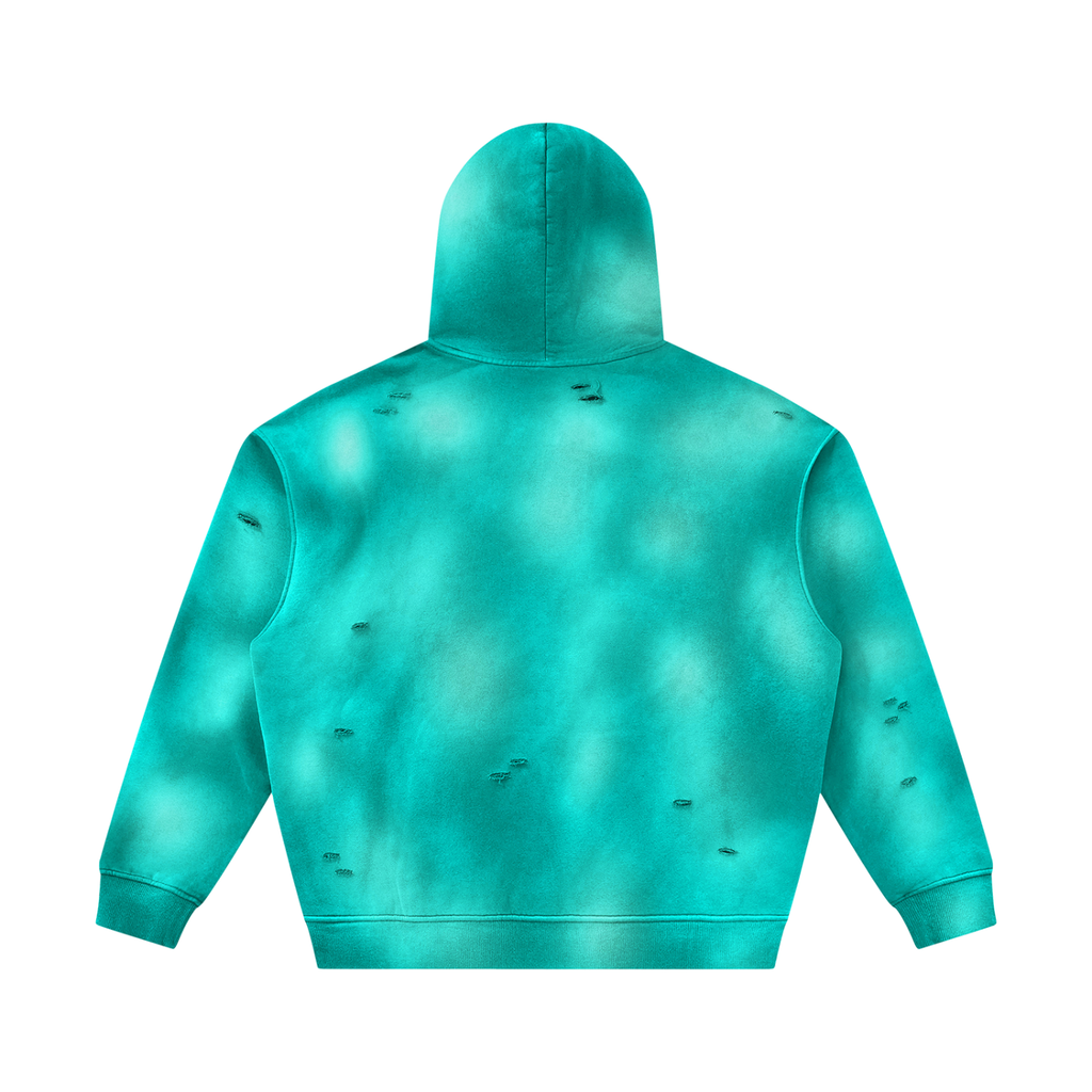 Unisex Frayed Fleece Hoodie for Ultimate Comfort and Style
