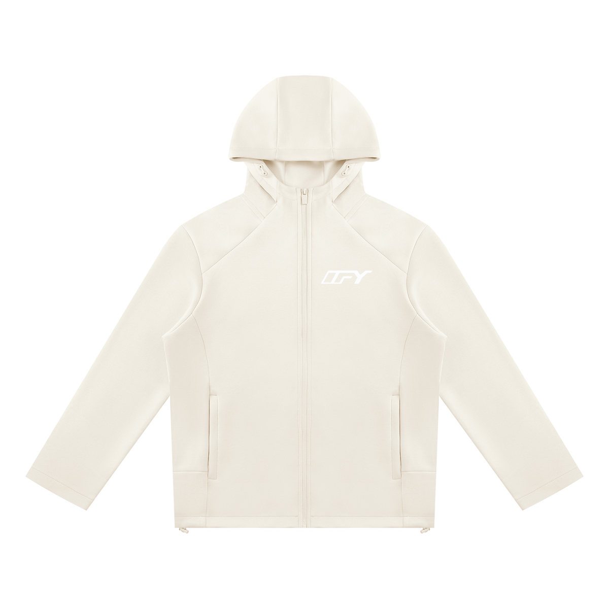 Unisex Paneled Full Zip Hoodie