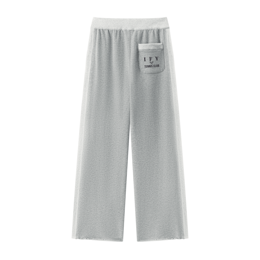 Colour Block Raw Hem Sweatpants