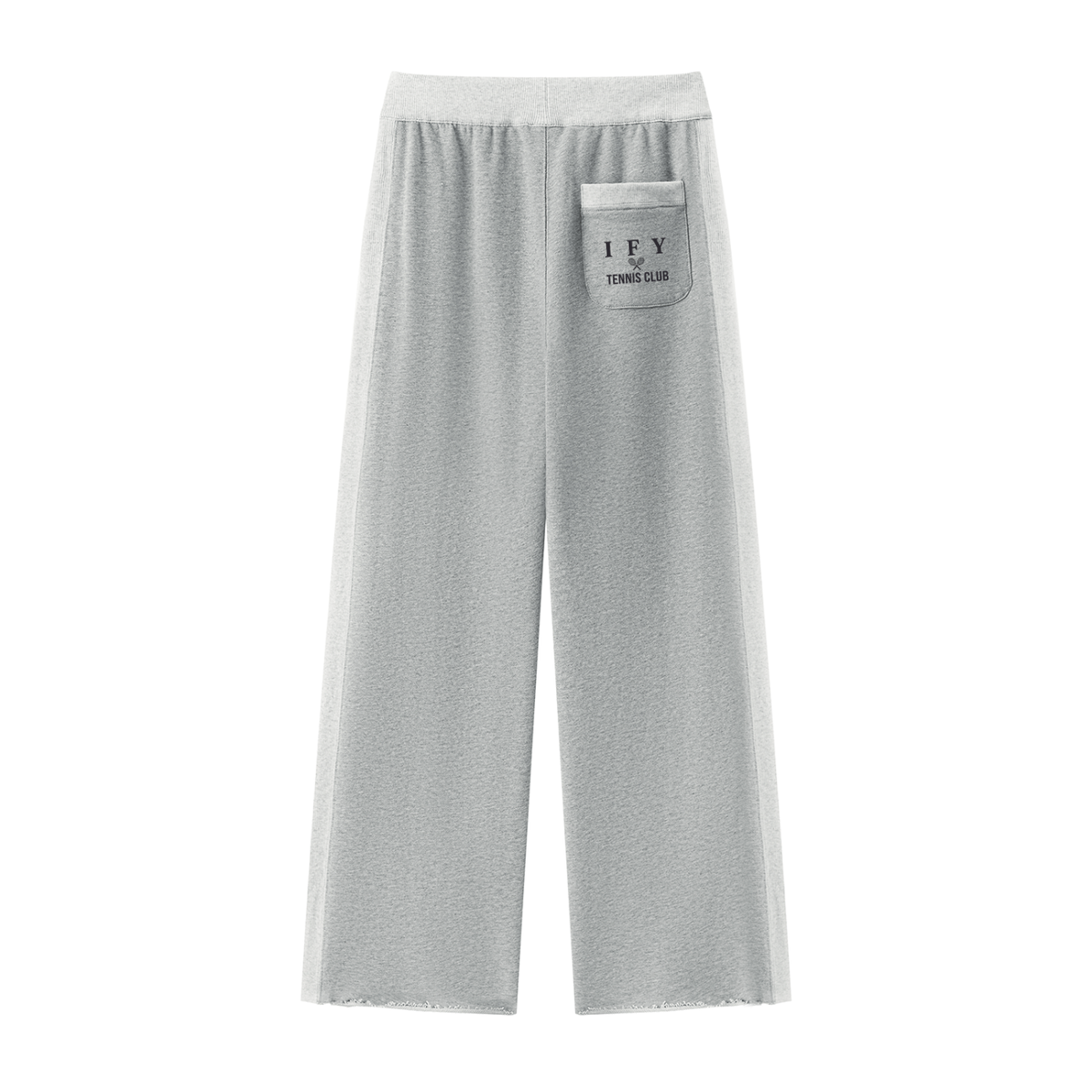 Colour Block Raw Hem Sweatpants