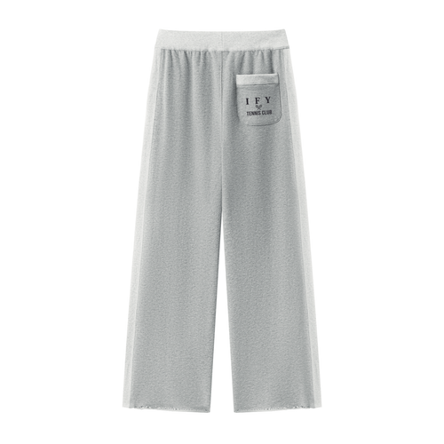 Colour Block Raw Hem Sweatpants