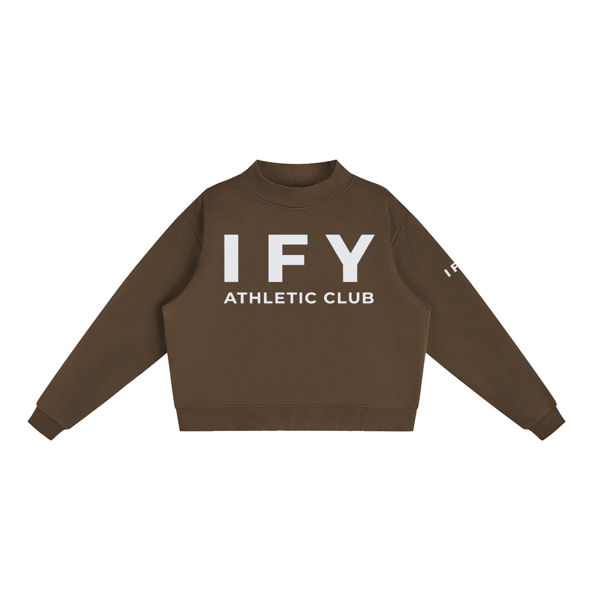 Mock-Neck Crew Sweatshirt