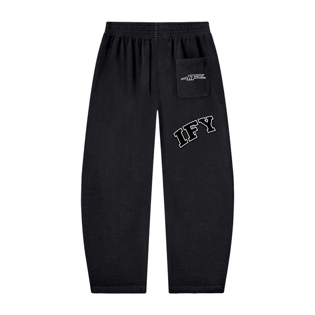Unisex Vintage Washed Barrel Leg Sweatpants