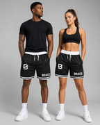 Basketball Shorts - Classic Stripe Trim Athletic Shorts | BRACE