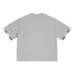 Unisex Plaid Paneled T-Shirt