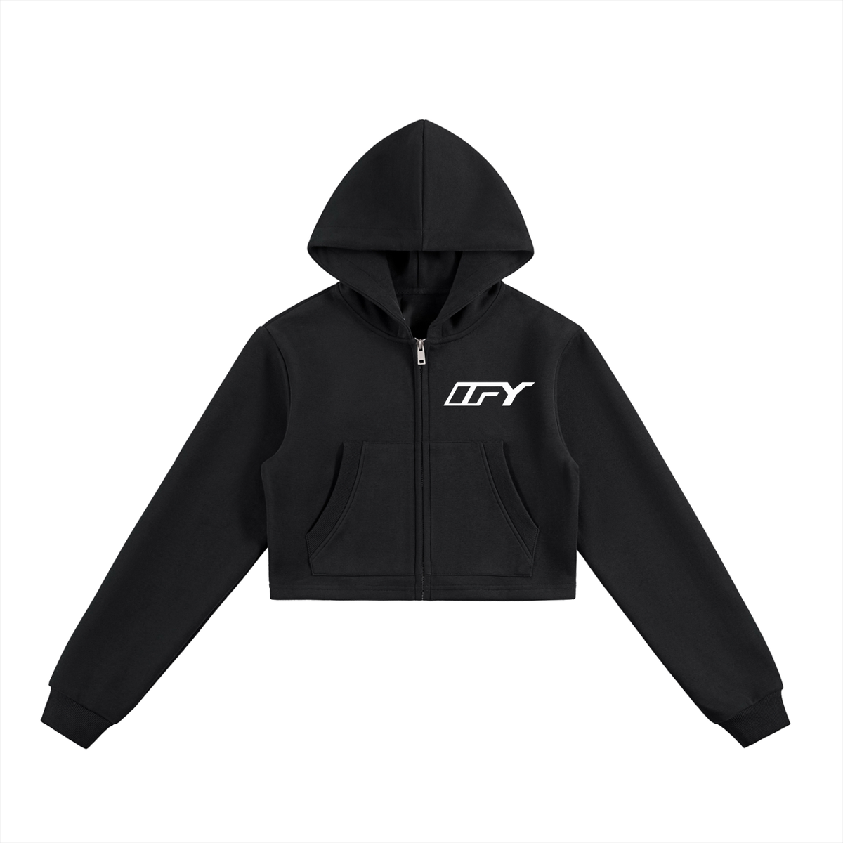 Stylish Cropped Zip-Up Hoodie for Women – Elevate Your Everyday Look