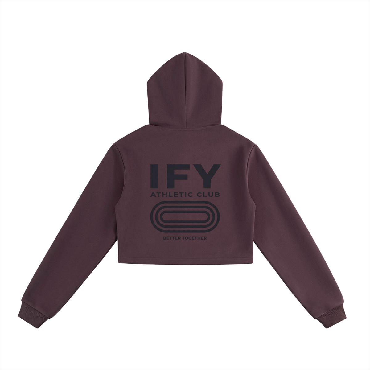 Cropped Zip-Up Hoodie