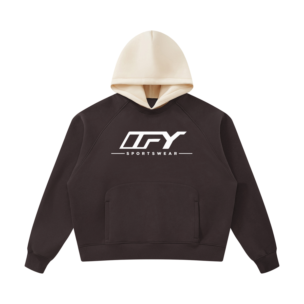 Unisex Fleece Raglan Color Block Hoodie