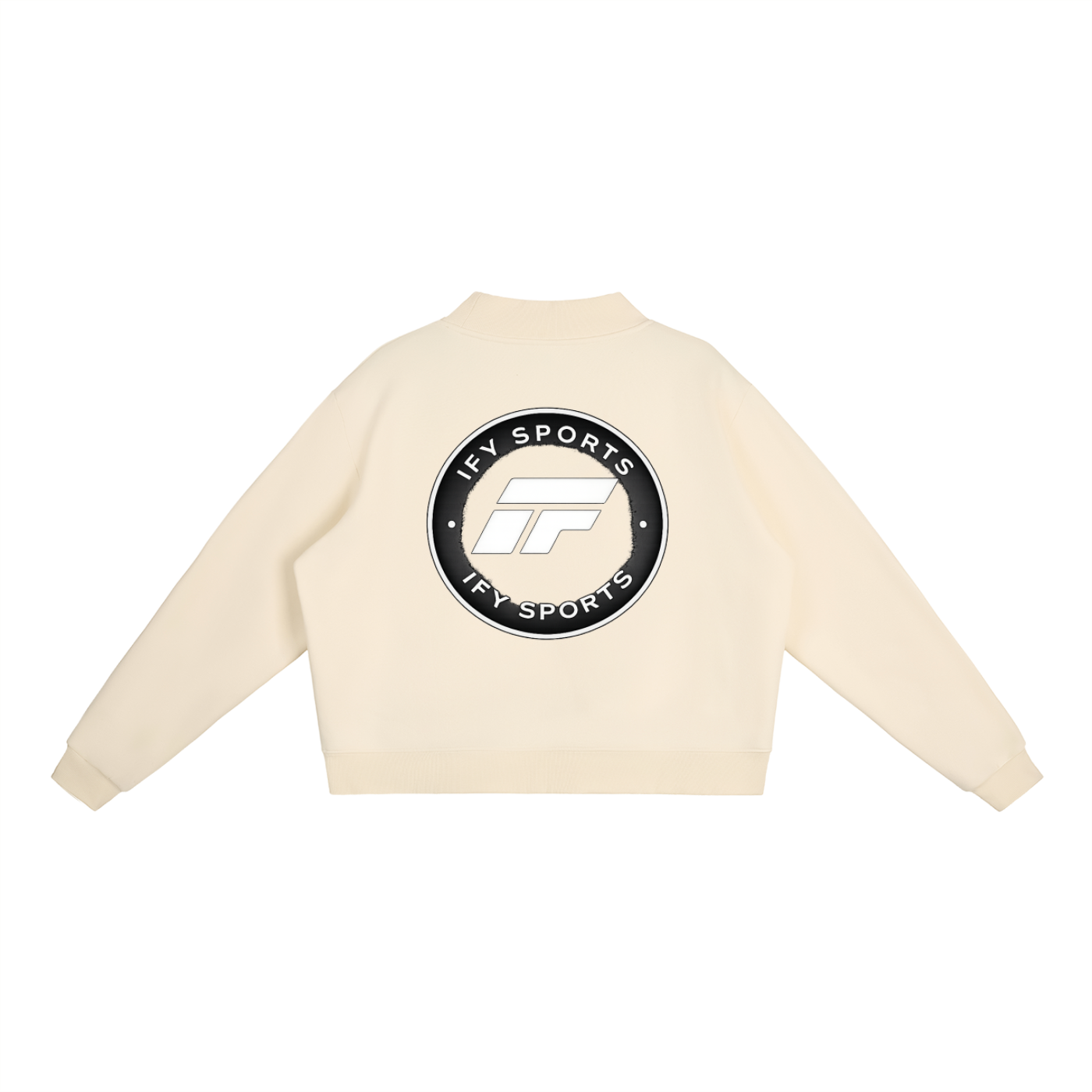 Essential Fleece Mock-Neck Crew Sweatshirt
