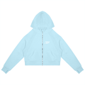 Cropped Zip-Through Hoodie