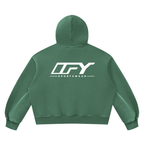Unisex Vintage Wash Boxy Fleece Hoodie
