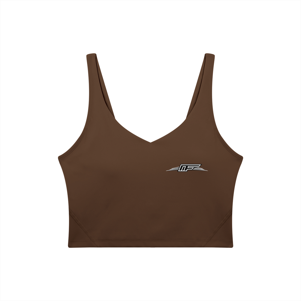 Elevate Your Workout with Our Women's V-Neck Yoga Bra