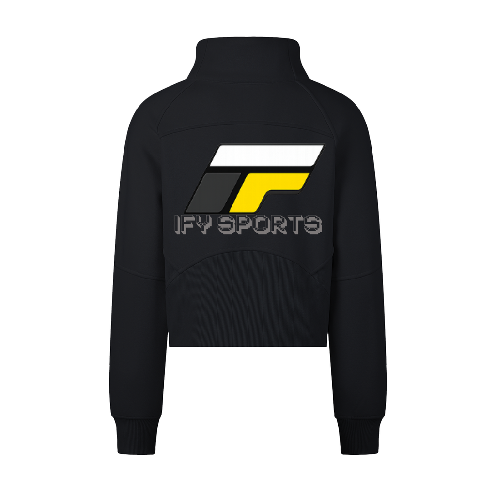 Cropped Half-Zip Sweatshirt