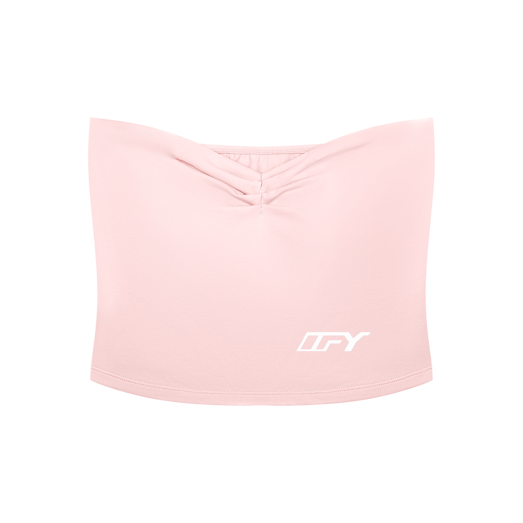 Women's Ruched Cropped Tube Top