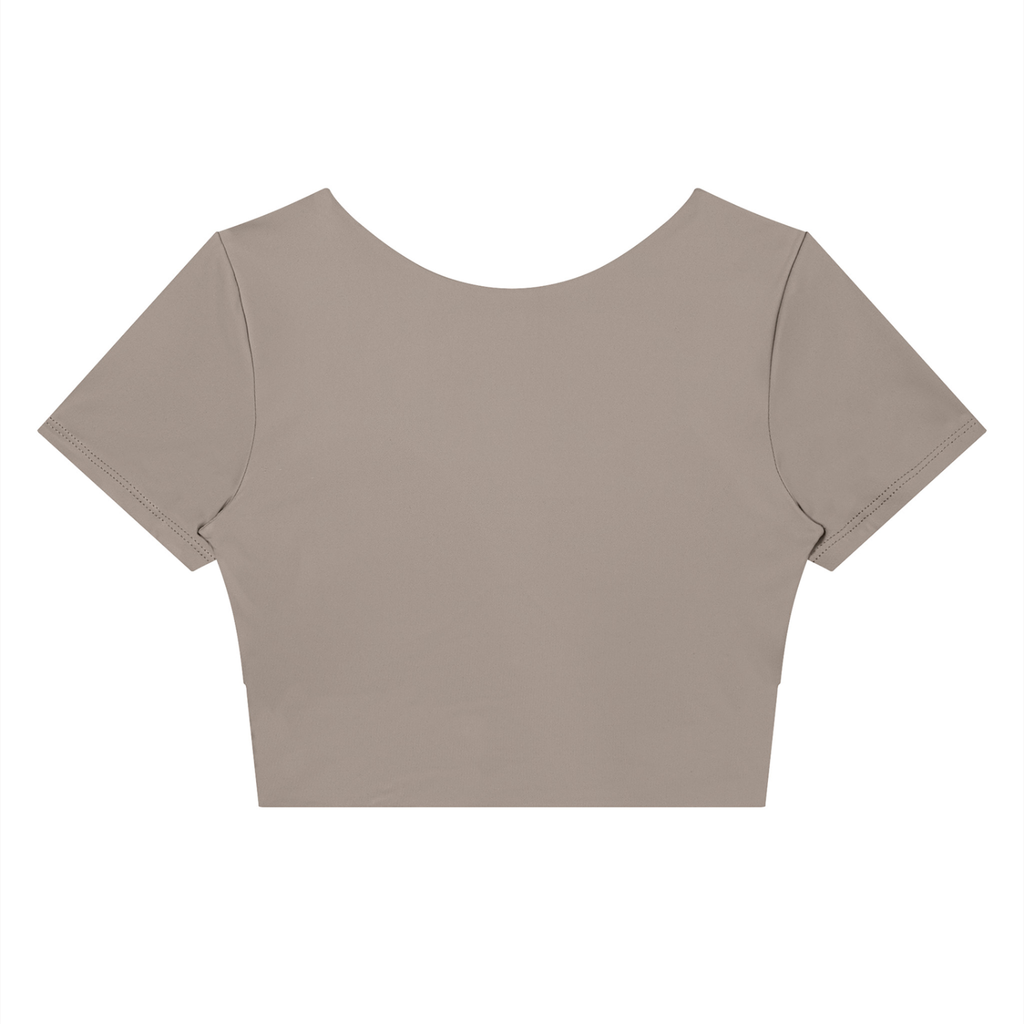 Women's Panelled Crop Yoga T-Shirt