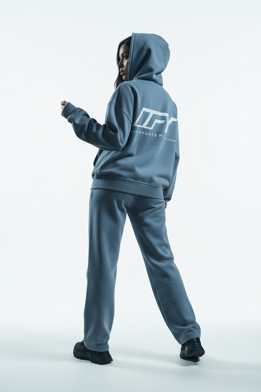 Unisex Vintage Wash Full Zip Boxy Hoodie