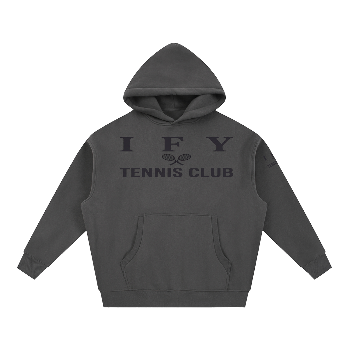 Oversized Boxy-Fit Fleece Hoodie