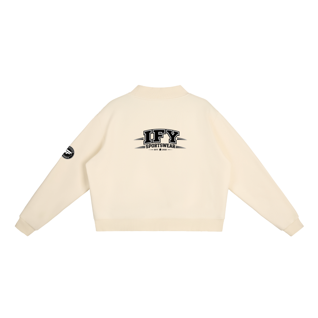 Elevate Your Style with Our Women's Fleece Mock-Neck Sweatshirt