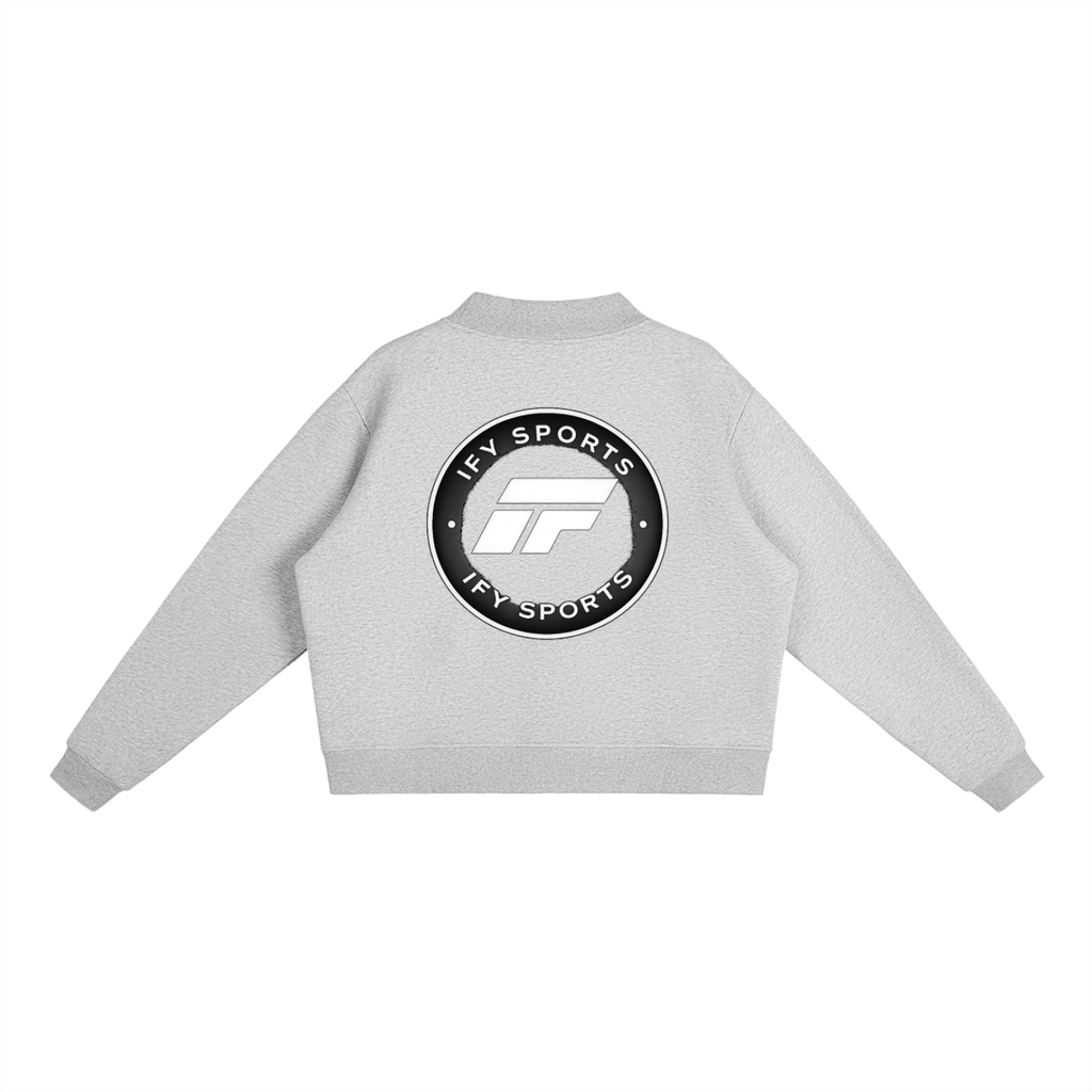 Essential Fleece Mock-Neck Crew Sweatshirt
