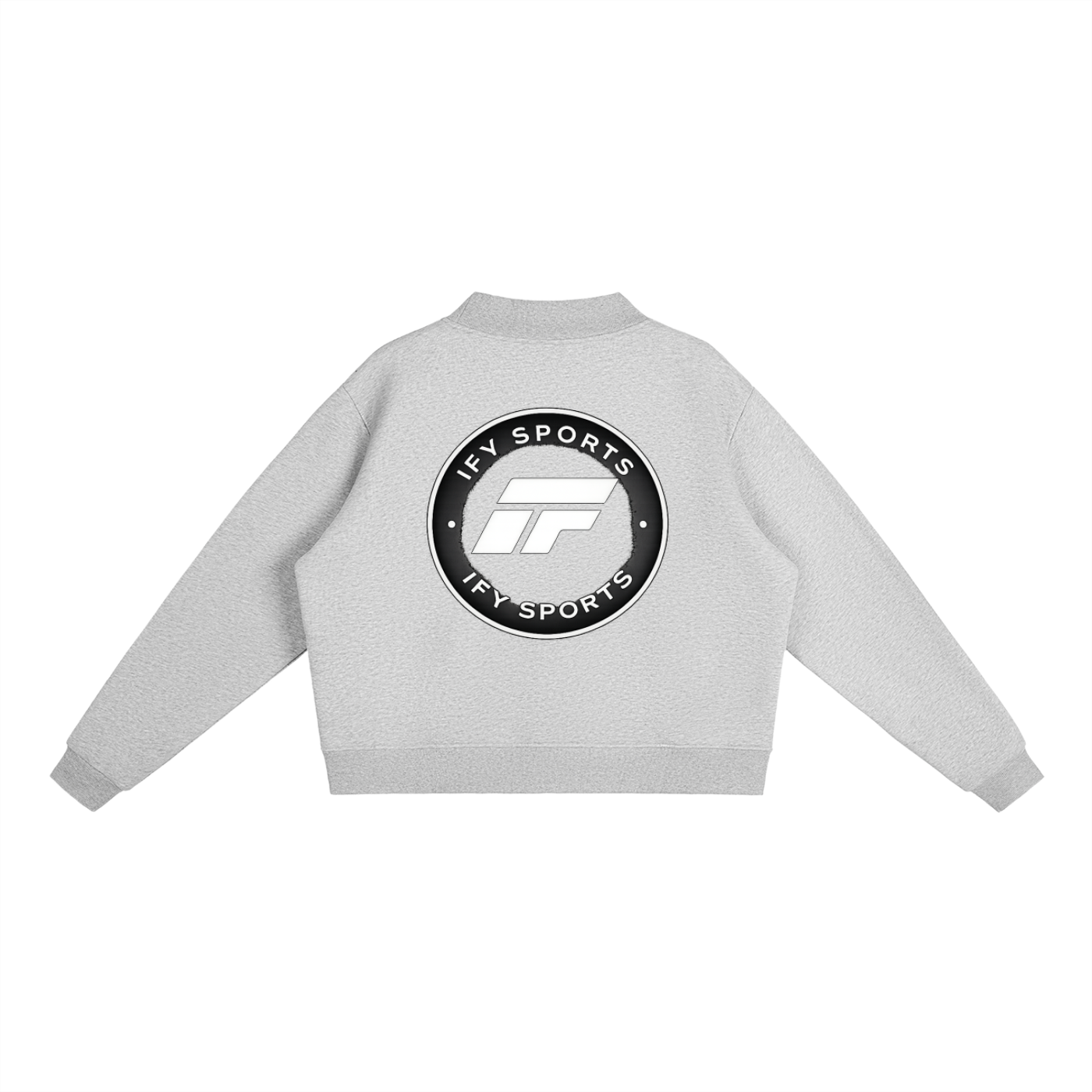 Essential Fleece Mock-Neck Crew Sweatshirt