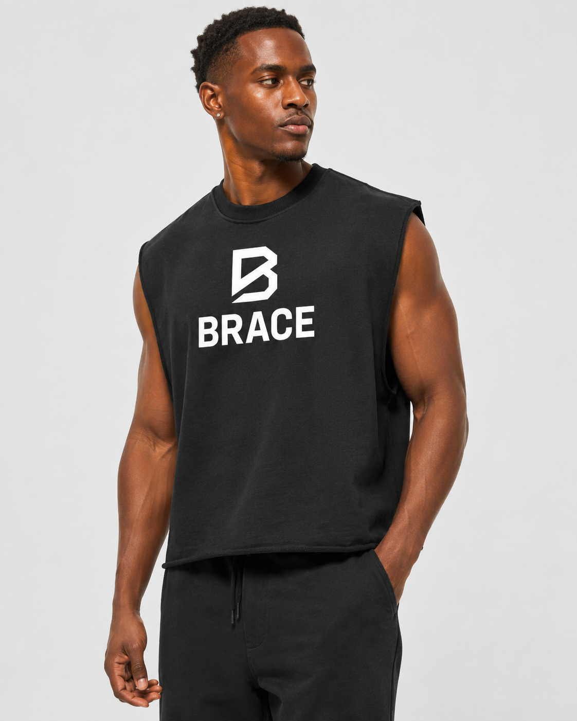 Boxy Tank Top - French Terry Gym Vest | BRACE